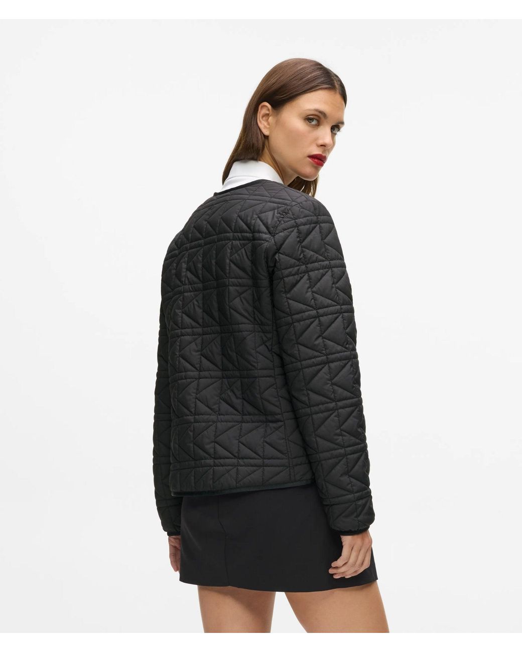 Karl Lagerfeld Black Lightweight Quilted Jacket