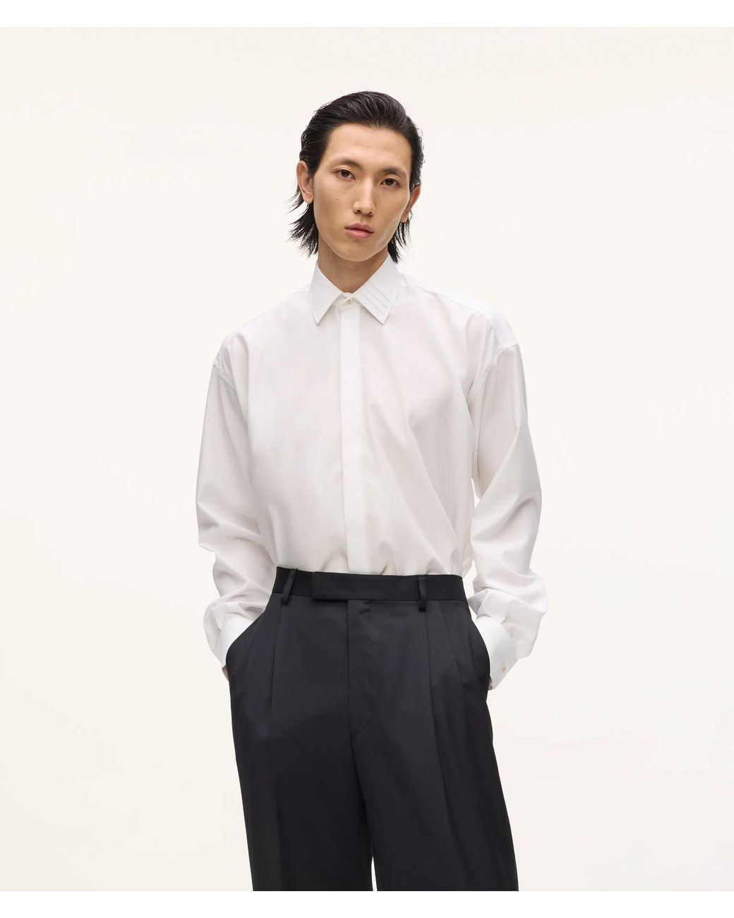 Karl Lagerfeld White Kl Studio Loose-Fit Shirt for men