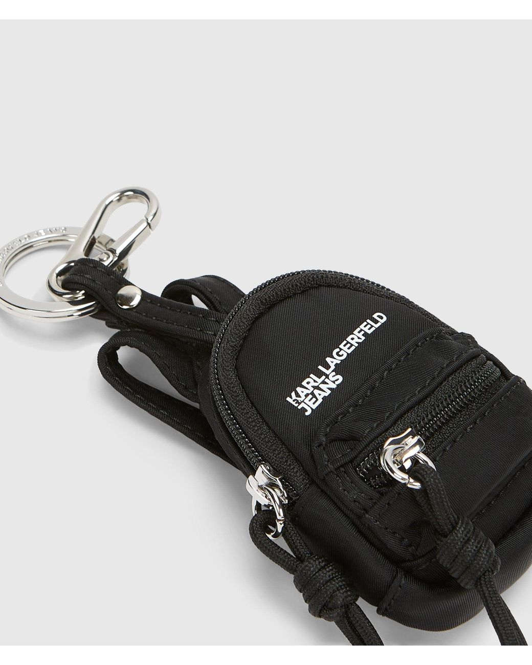 KL Jeans Black Logo Backpack Charm