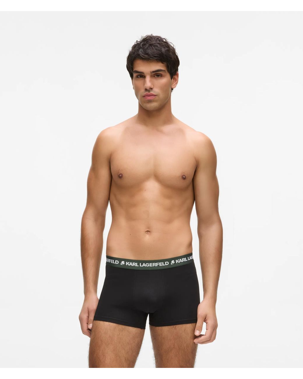 Karl Lagerfeld Black Logo Trunks – 3-Pack for men