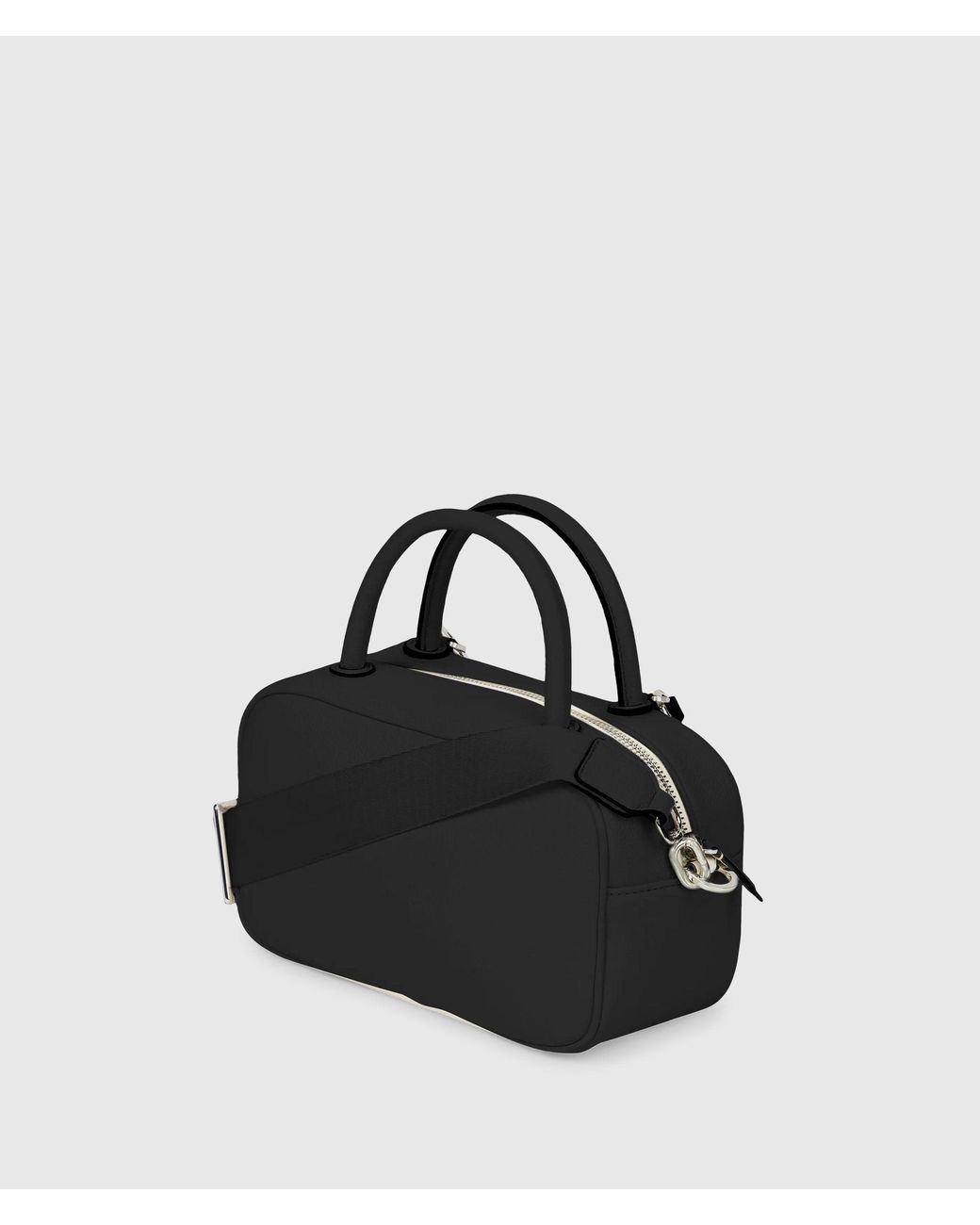 KL Jeans Black Charms Top-Handle Crossbody Bag