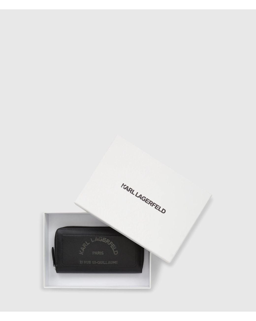 Karl Lagerfeld Black K/Daily Large Bifold Wallet
