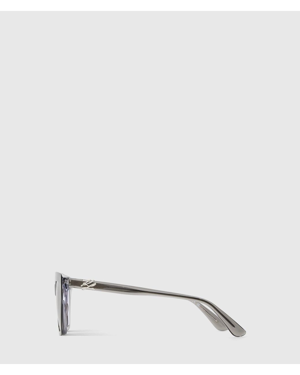 Karl Lagerfeld Gray Autograph Butterfly Sunglasses