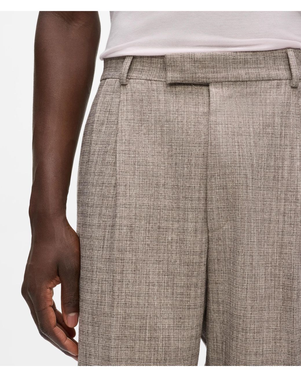 Karl Lagerfeld White Straight-Leg Tailored Pants for men