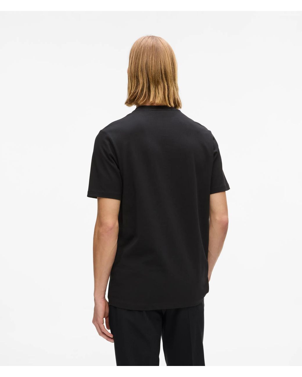 T-Shirt À Logo, Homme, Taille Karl Lagerfeld pour homme en coloris Black