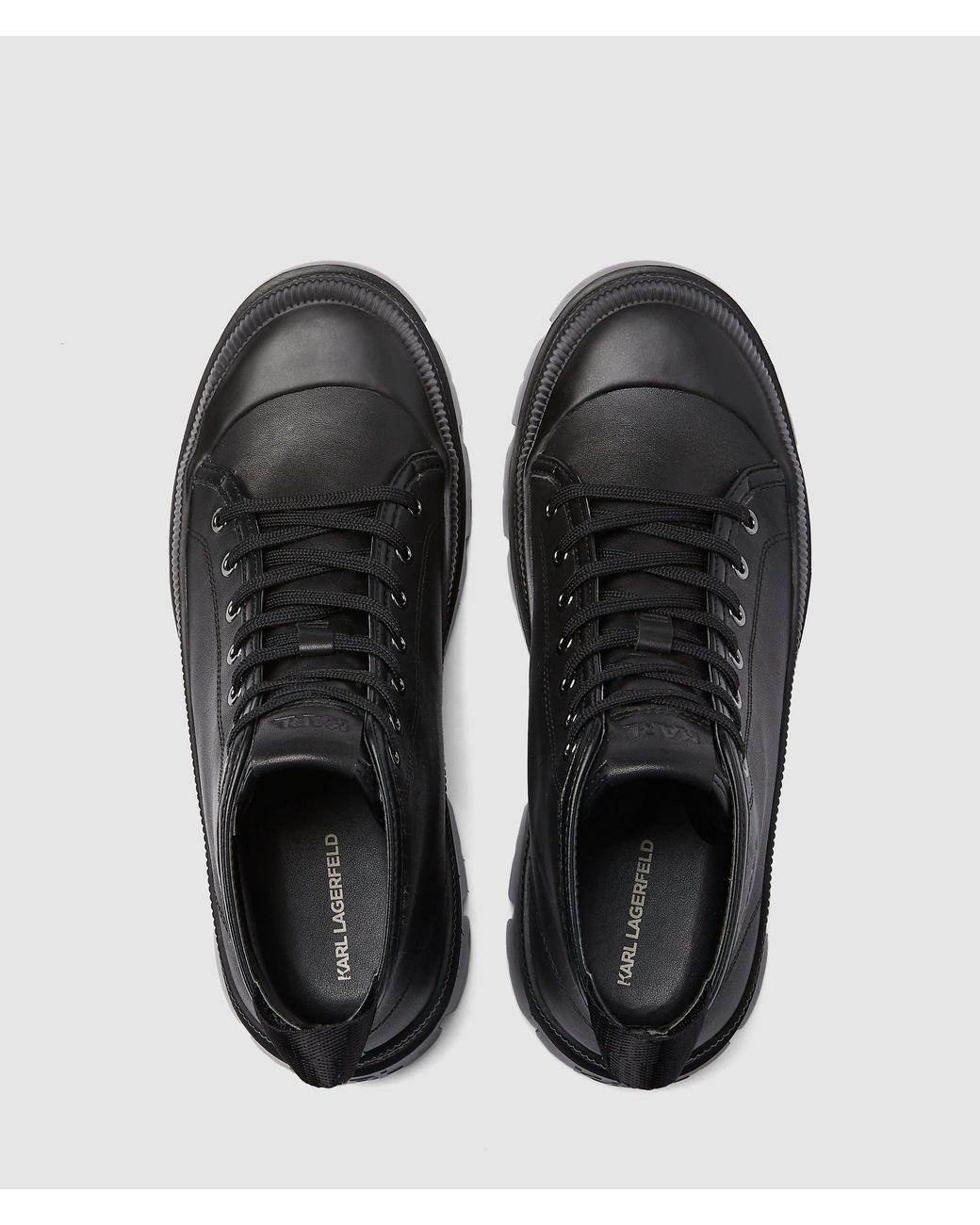Karl Lagerfeld Black Trekka Maison Boots for men