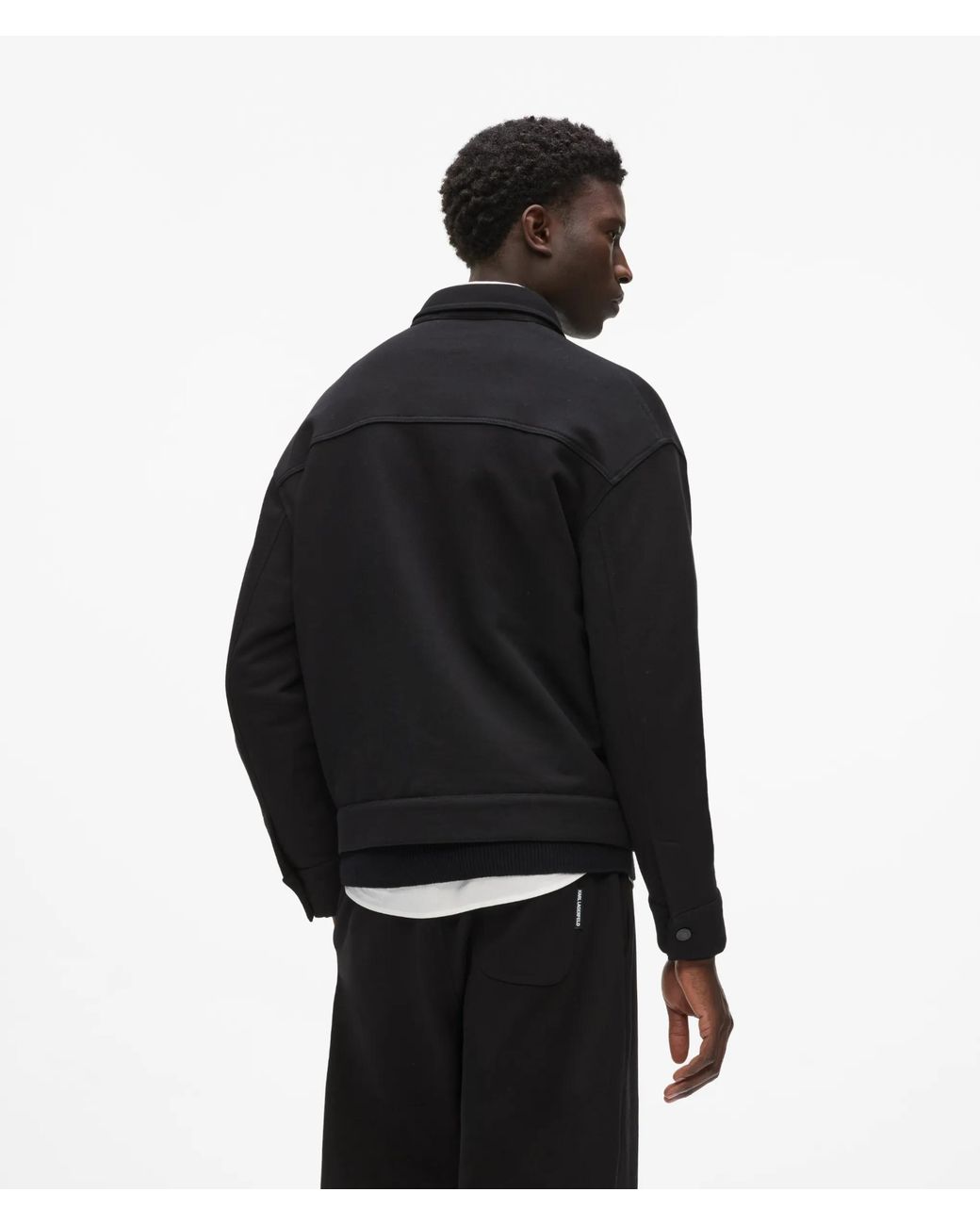 Karl Lagerfeld Black Sweat Overshirt for men