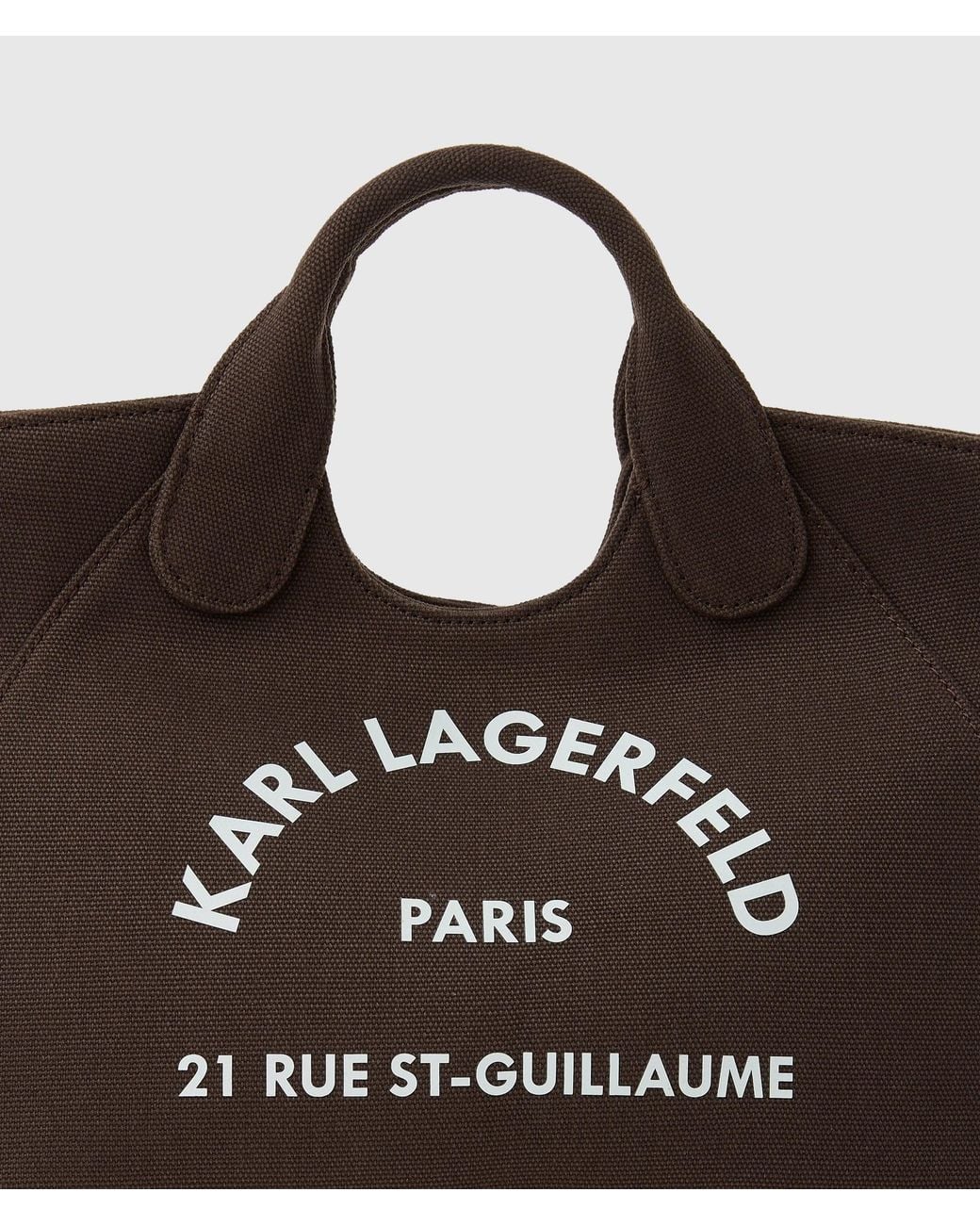 Karl Lagerfeld Brown Exclusive Rue St-Guillaume Small Chain Shopper