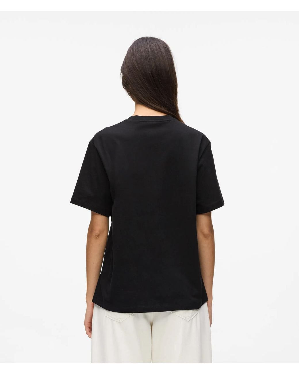 Karl Lagerfeld Black Signature Relaxed T-Shirt