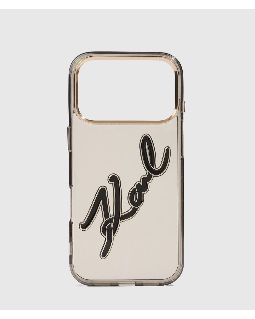 Karl Lagerfeld Natural Signature Iphone 17 Pro Case