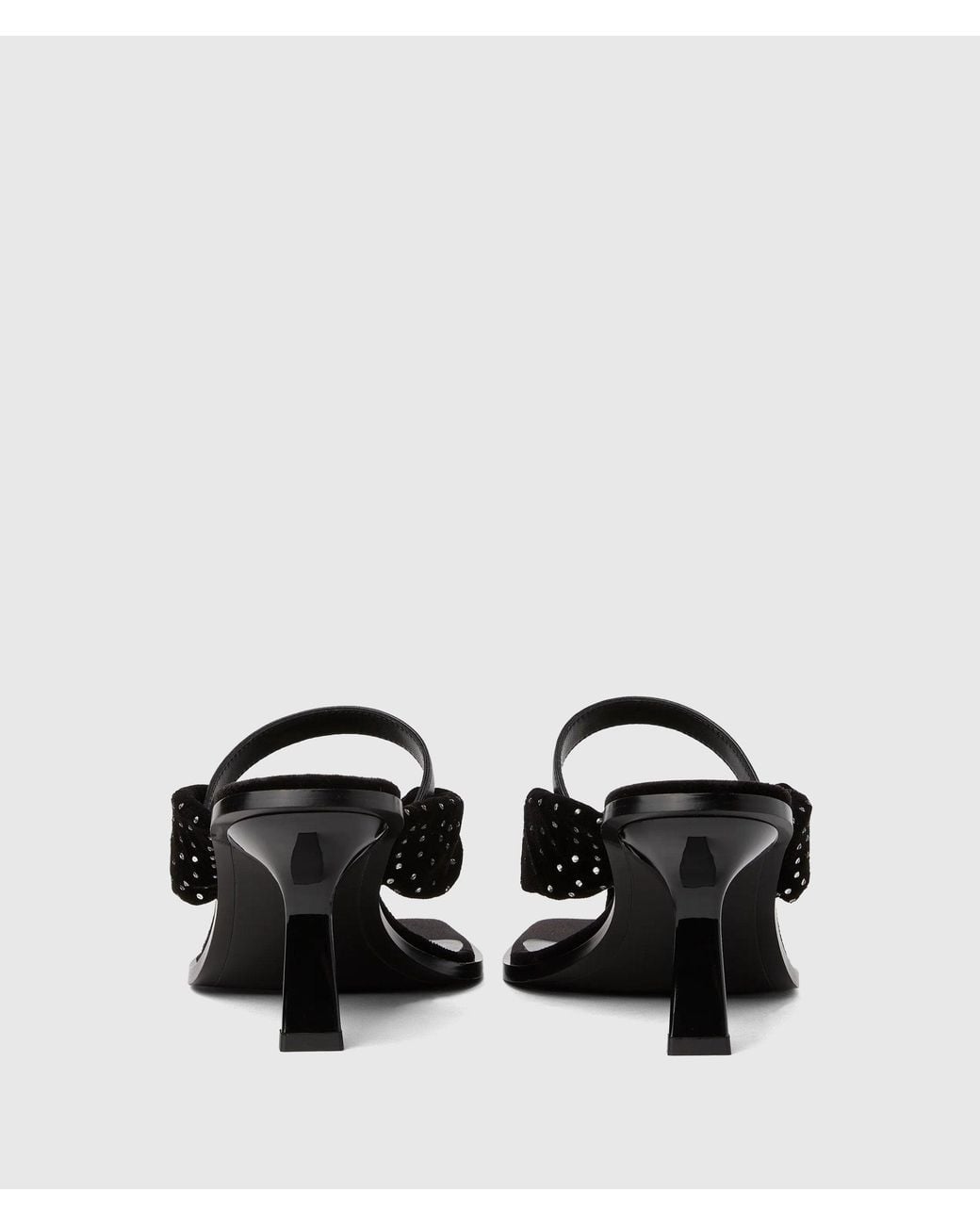Karl Lagerfeld Black Karmel Heeled Sandals