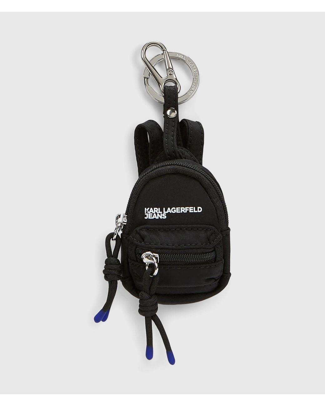 KL Jeans Black Logo Backpack Charm