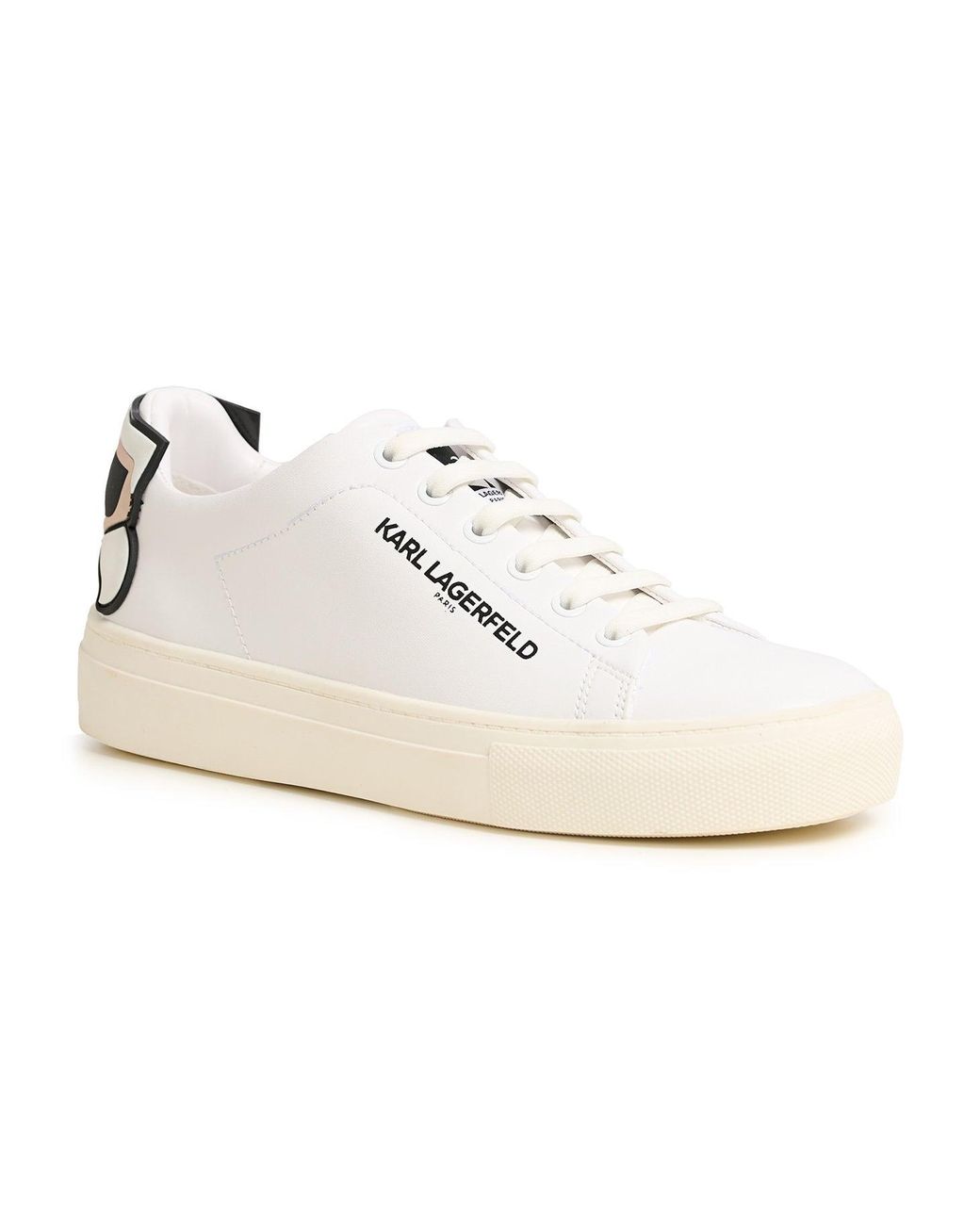 Karl Lagerfeld Women s Chella Sneakers Bright White Size 5 Lyst