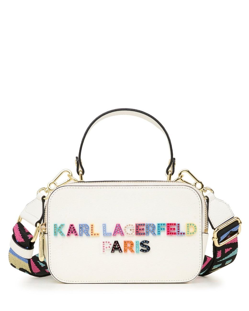 Karl Lagerfeld Women's Simone Camera Bag White/stone in Metallic Lyst