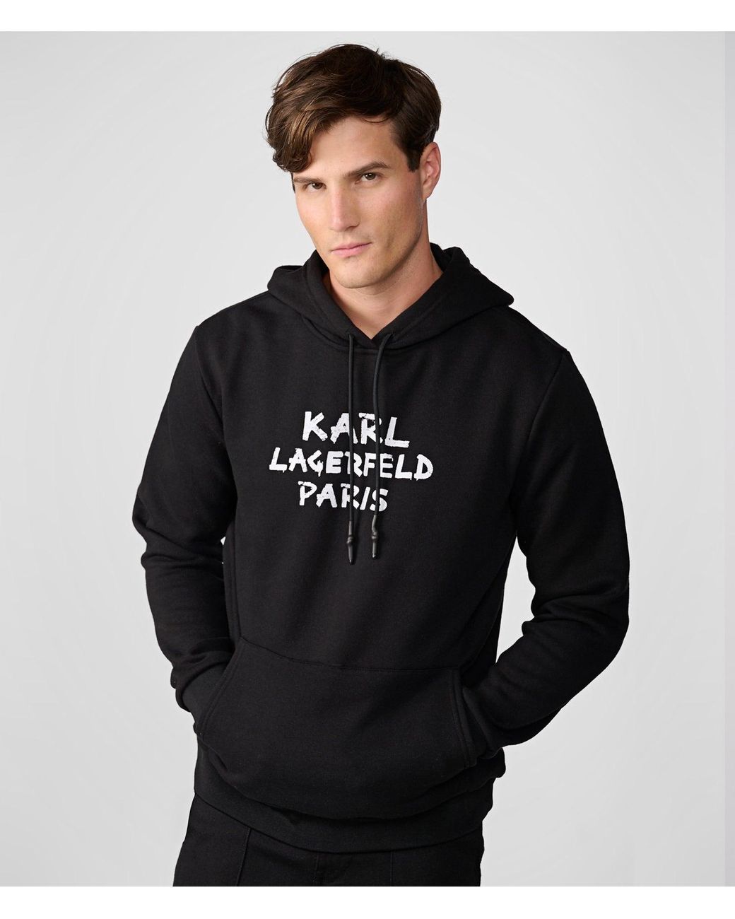 Karl lagerfeld logo clearance hoodie