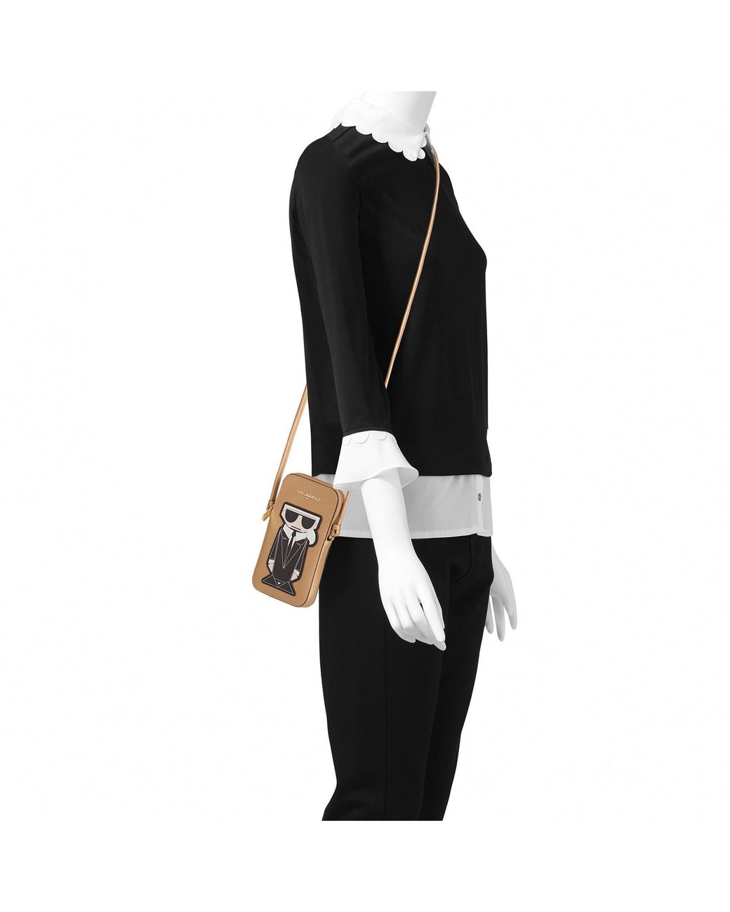 Karl Lagerfeld Maybelle Cell Phone Crossbody Lyst