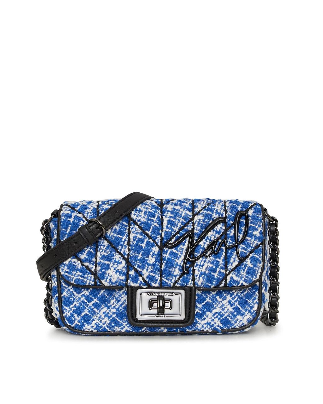 Karl Lagerfeld Agyness Crossbody Bag Blue Lyst
