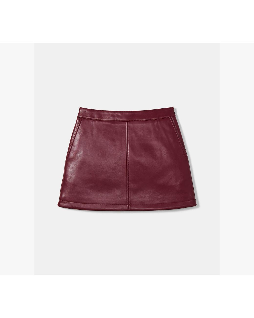 Kate Spade Red Kate Spade Faux Nappa Mini Skirt