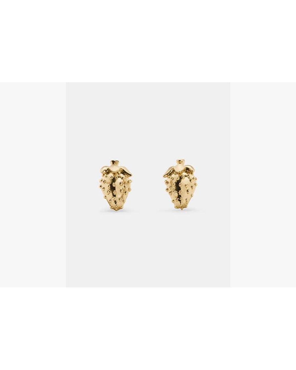 Kate Spade White Secret Garden Strawberry Studs