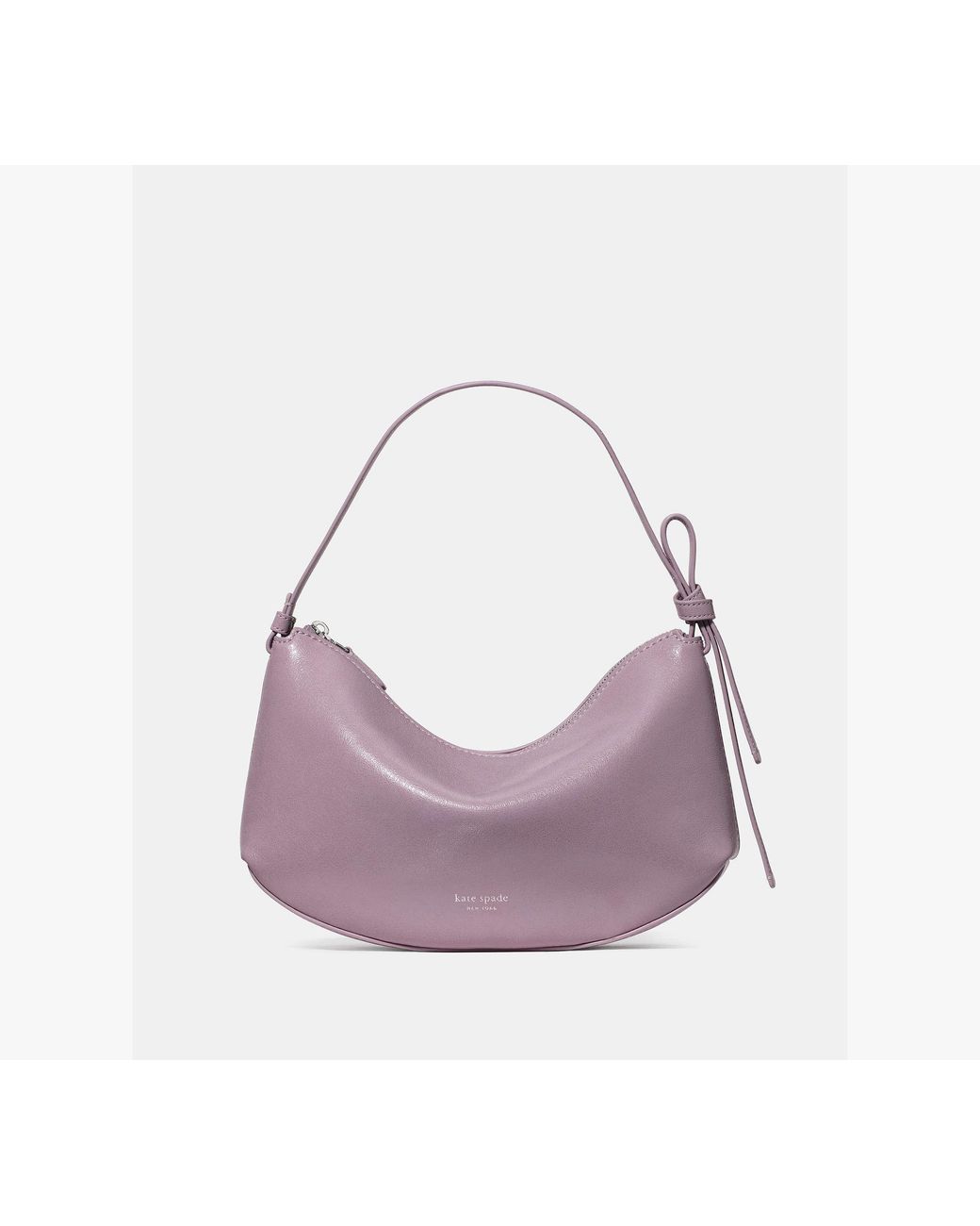 Kate Spade Purple Kate Spade Loop Glazed Leather Shoulder Bag