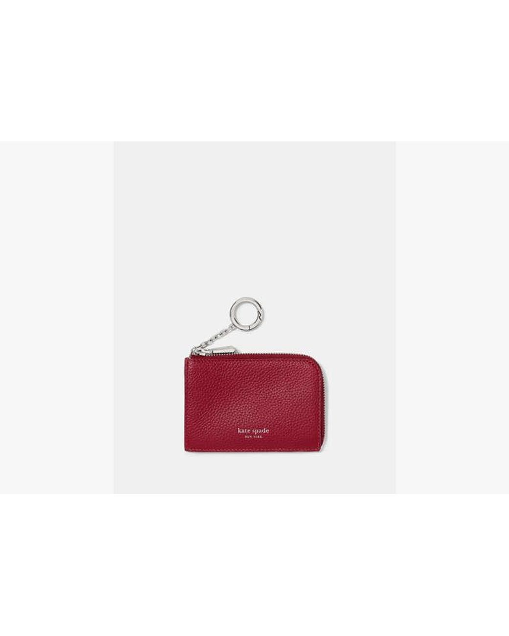 Kate Spade Brown Kate Spade Mini Zip Card Case