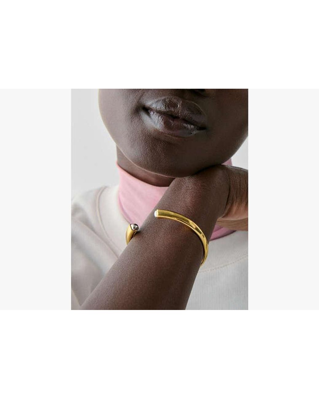 Kate Spade White Kate Spade Sculpted Spade Cuff