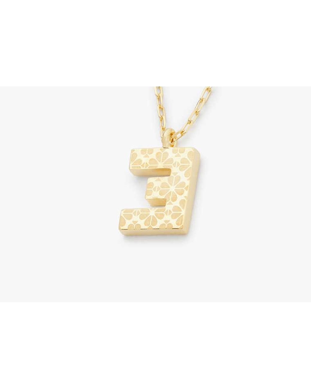 Kate Spade White Kate Spade Fine Love Letter E Initial Pendant