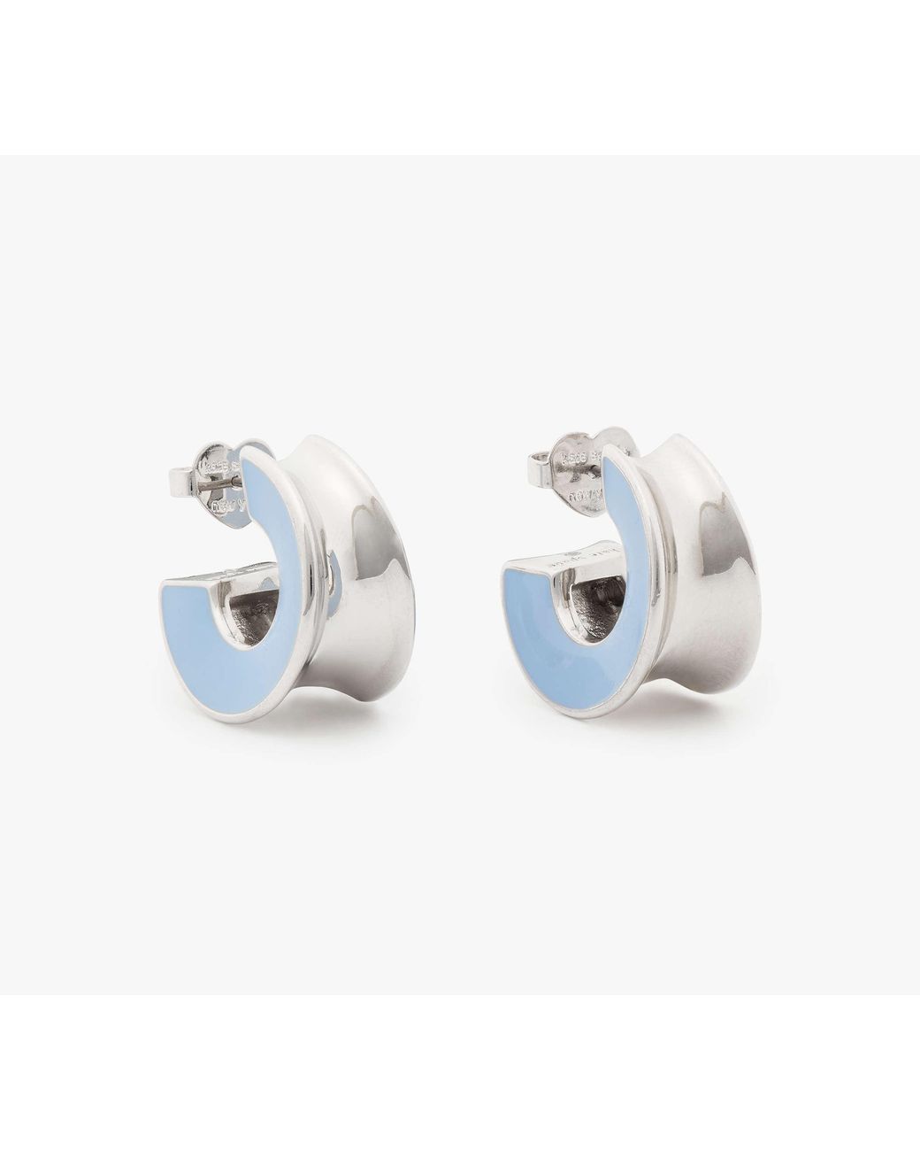 Kate Spade White Kate Spade Bold Small Hoop Earring