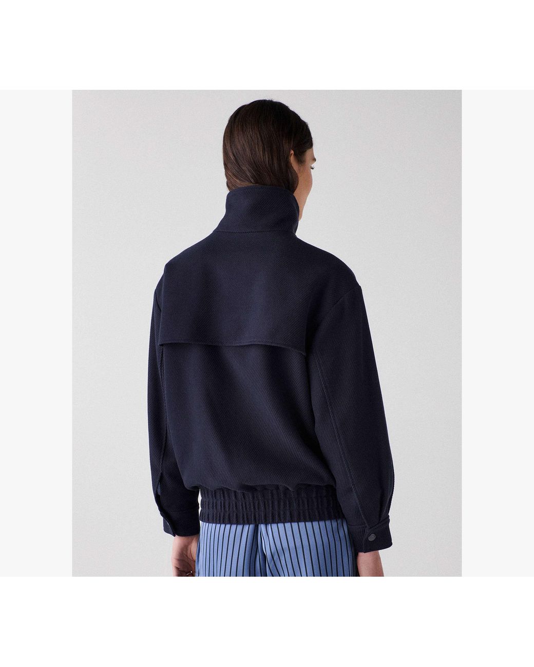 Kate Spade Blue Blouson Jacket