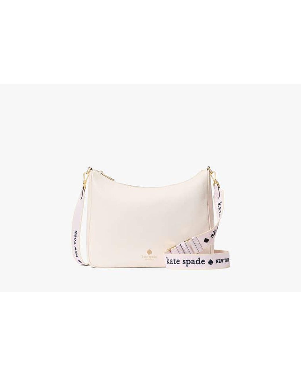 Kate Spade White Kate Spade Logo Webbing Bag Strap