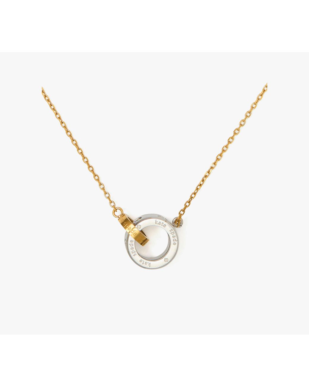 Kate Spade Metallic Set In Stone Interlink Pendant