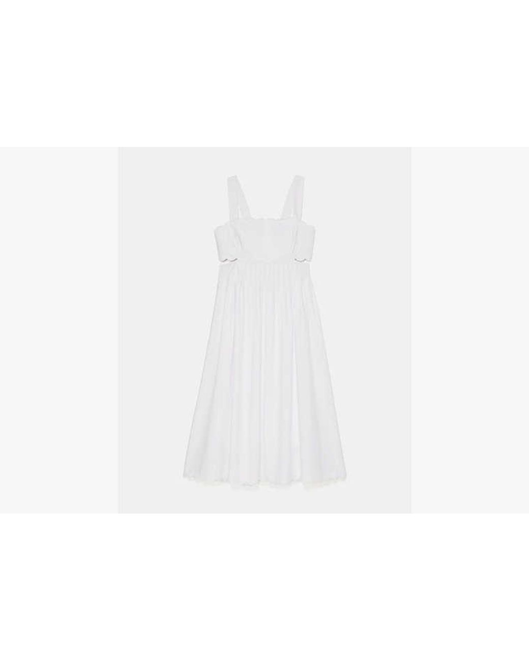 Kate Spade White Kate Spade Scallop Open Back Midi Dress