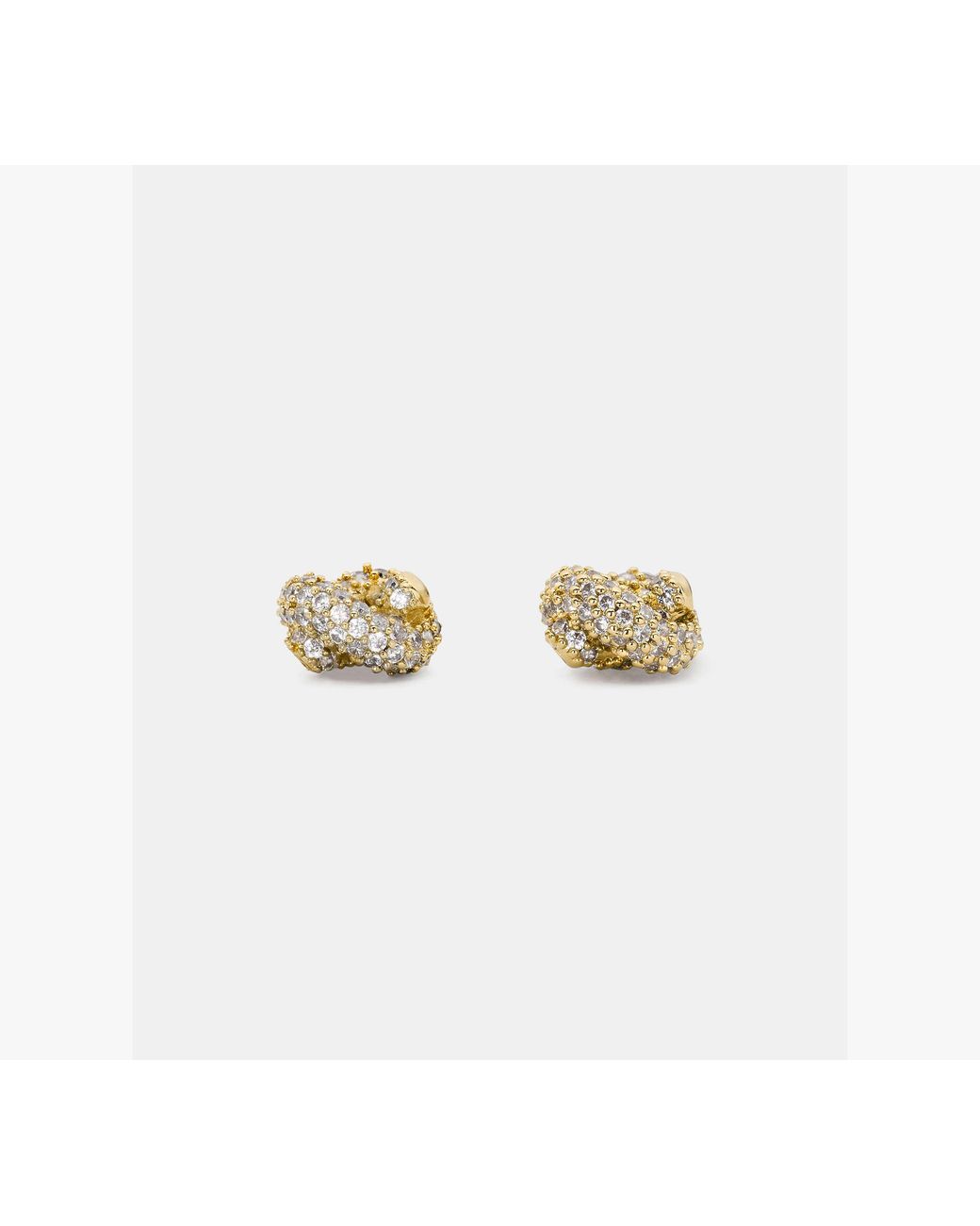 Kate Spade White Kate Spade Sailor's Knot Pave Studs