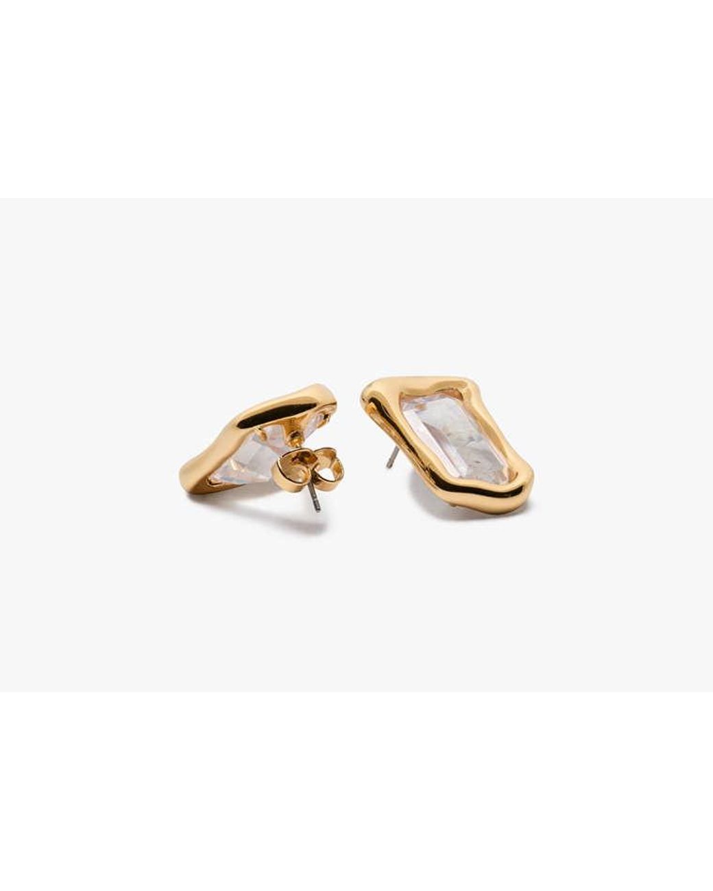 Kate Spade Metallic Molten Glass Statement Studs