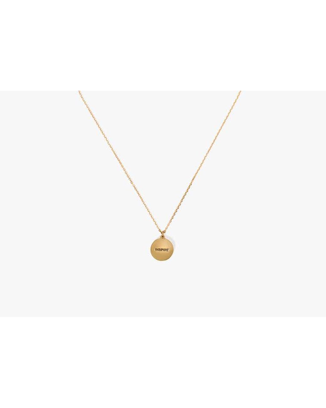 Kate Spade White Kate Spade The Color Spark Collection Clear Inspire Medallion Necklace
