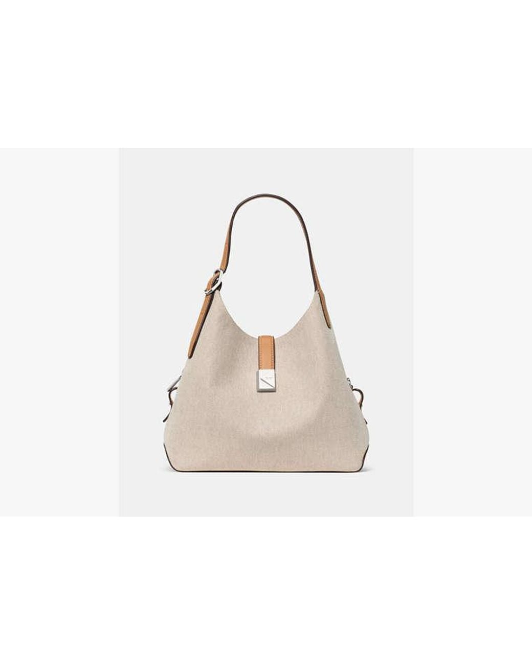 Kate Spade Natural Deco Canvas Crossbody Tote Bag