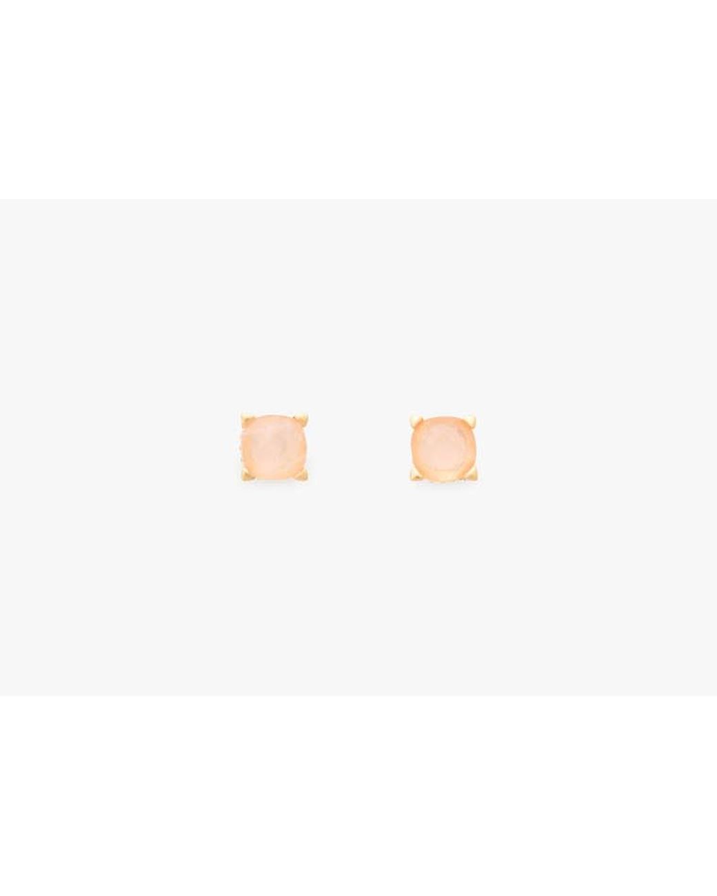 Kate Spade White Kate Spade Little Luxuries 6Mm Square Studs