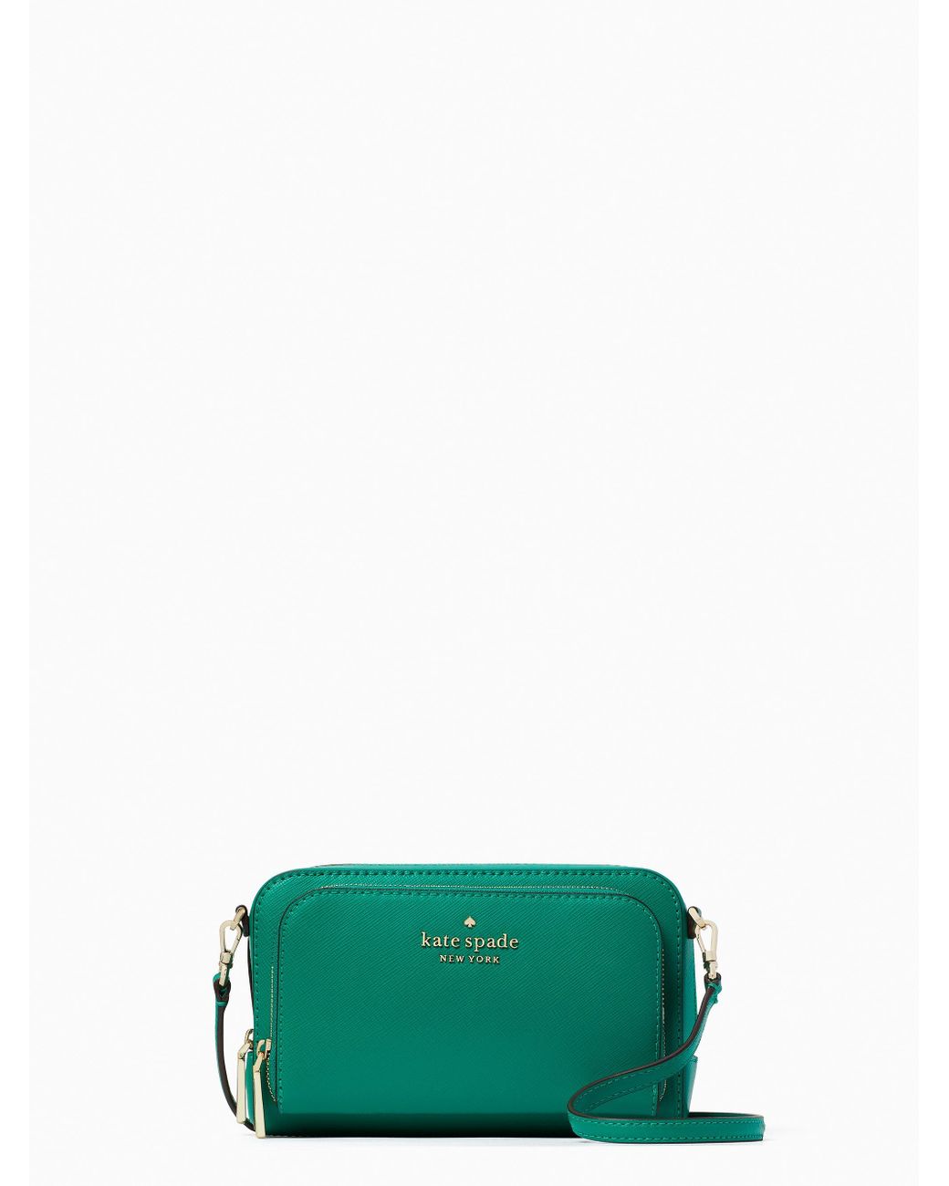 Kate Spade Staci Dual Zip Around Crossbody in Green Lyst