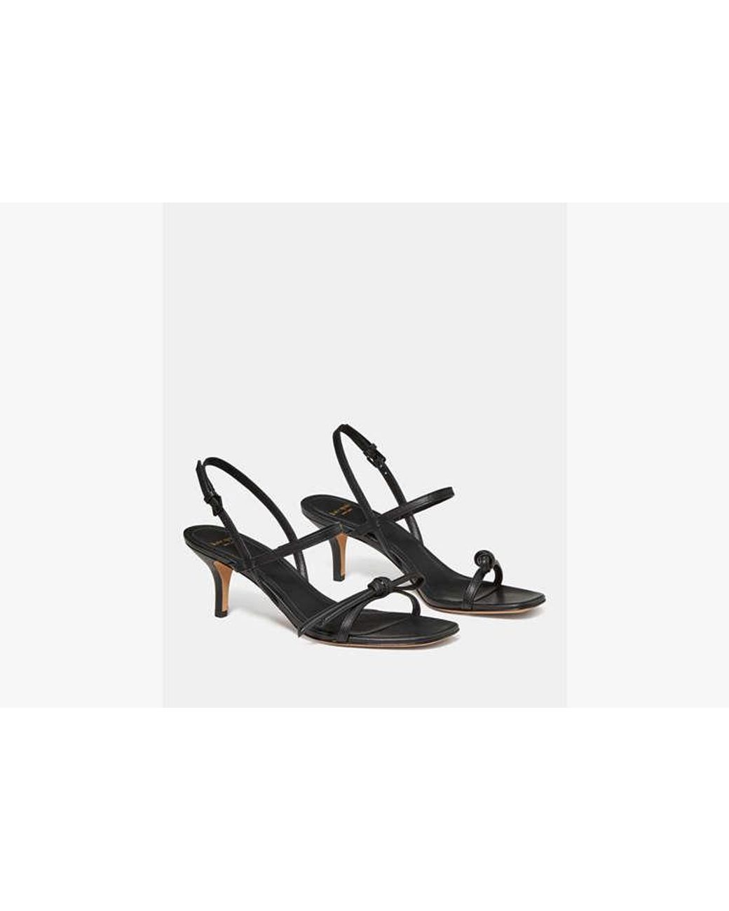 Kate Spade White Kate Spade Loop Kitten Heel Sandals