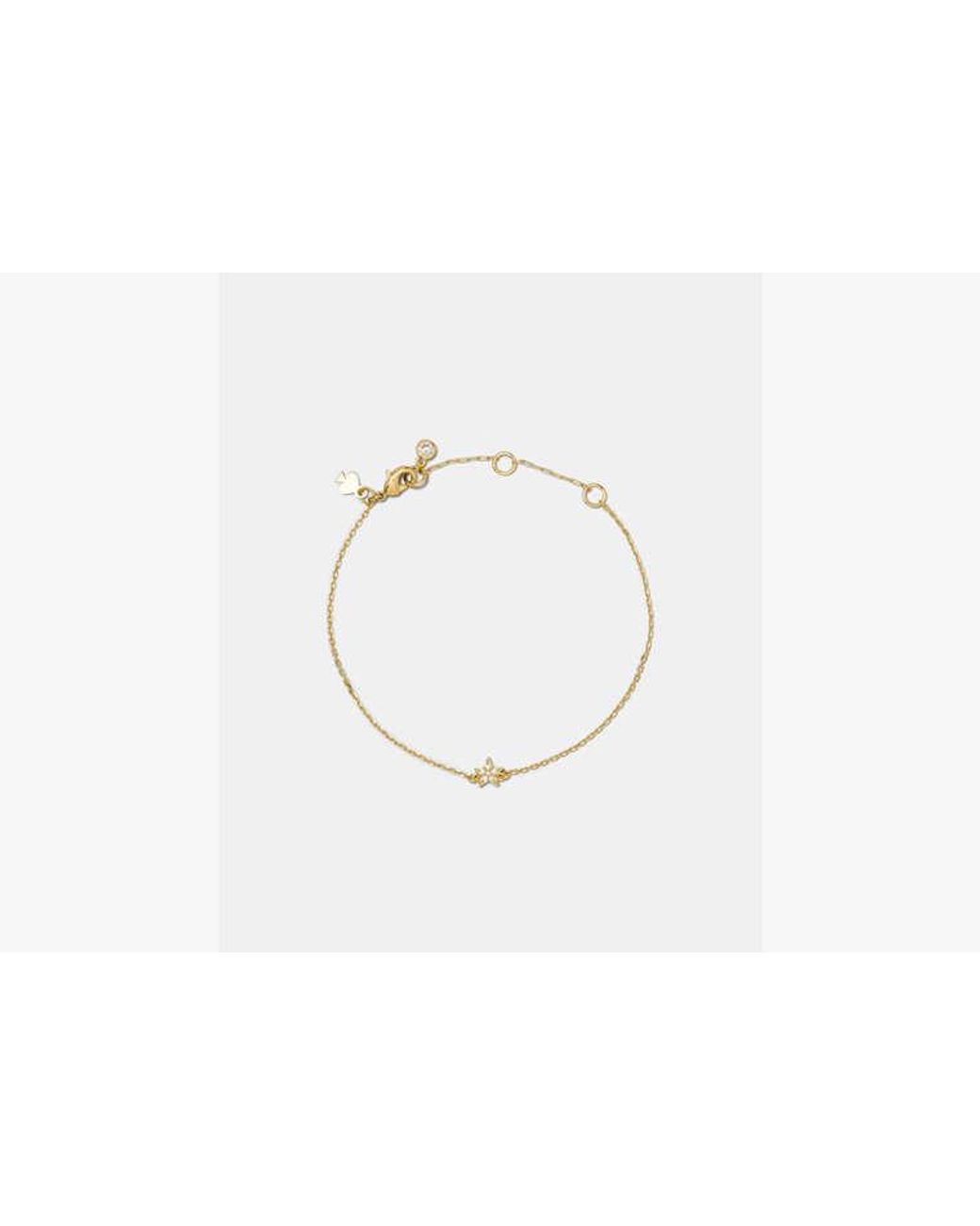 Kate Spade White Kate Spade You'Re A Gem Pave Mini Star Bracelet