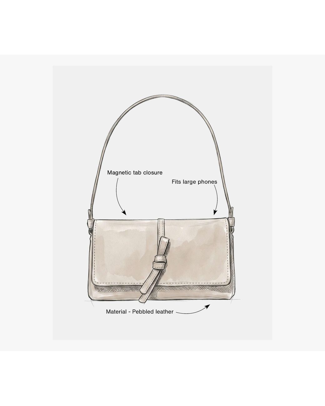 Kate Spade Gray Loop Suede Small Shoulder Bag