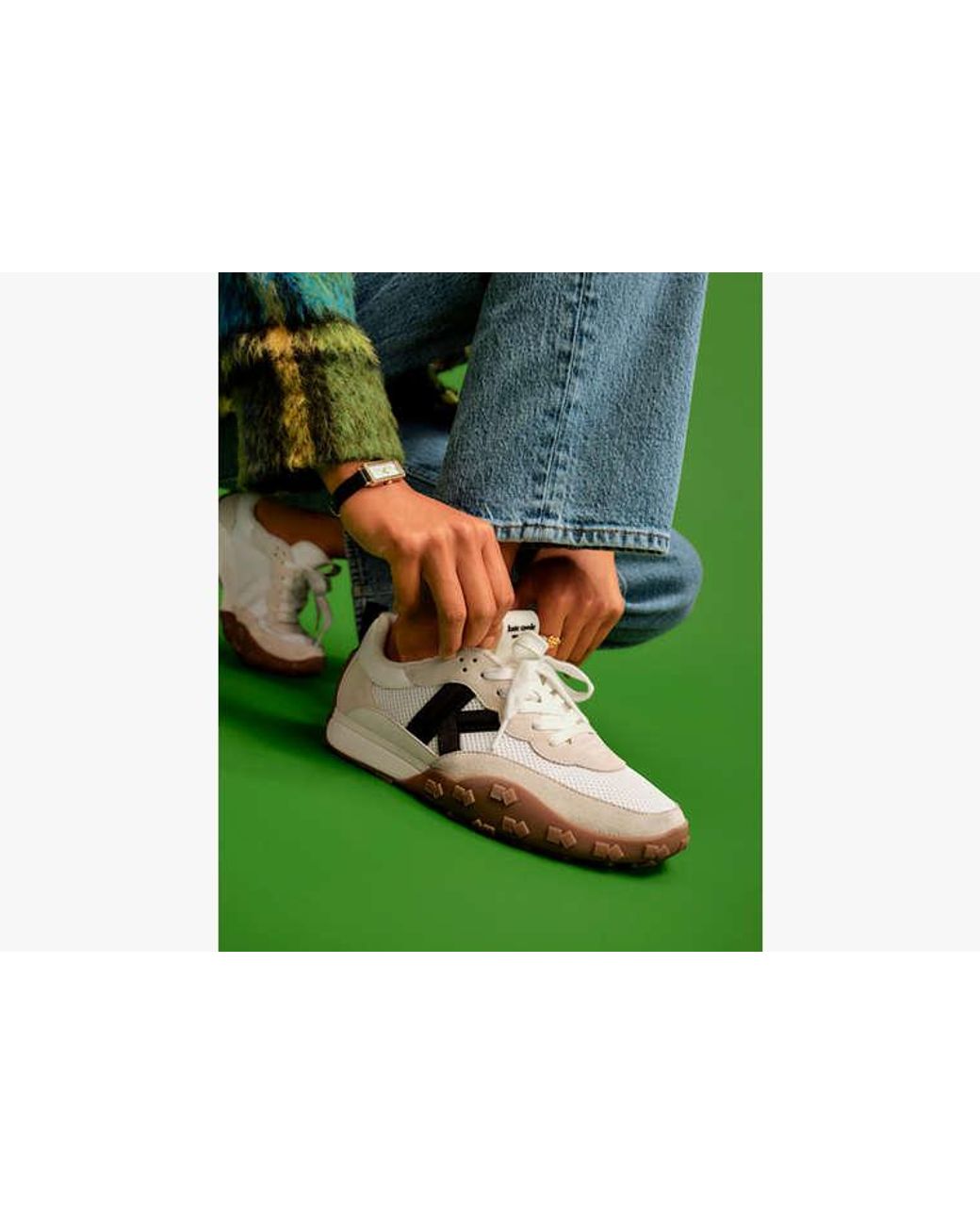 Kate Spade White K As In Kate Sneakers