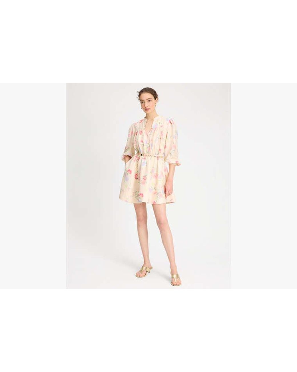 新品ｓケイトスペードWhimsical Garden Belted シャツドレス Kate Spade Whimsical Garden Belted Shirt Dress in Pink | Lyst