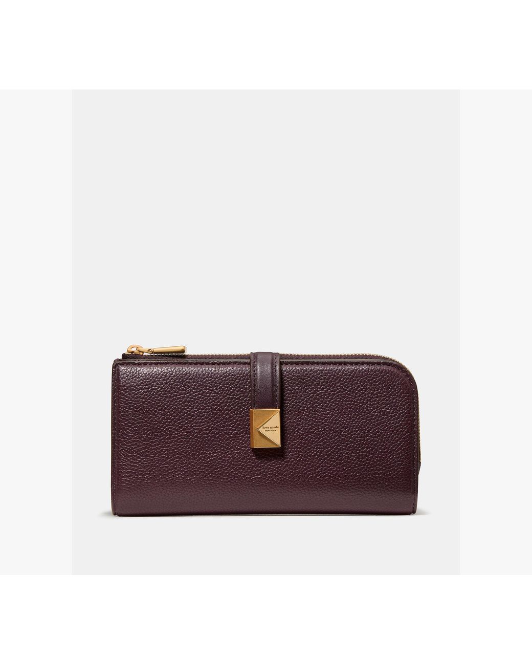 Kate Spade Purple Deco Zip Slim Wallet