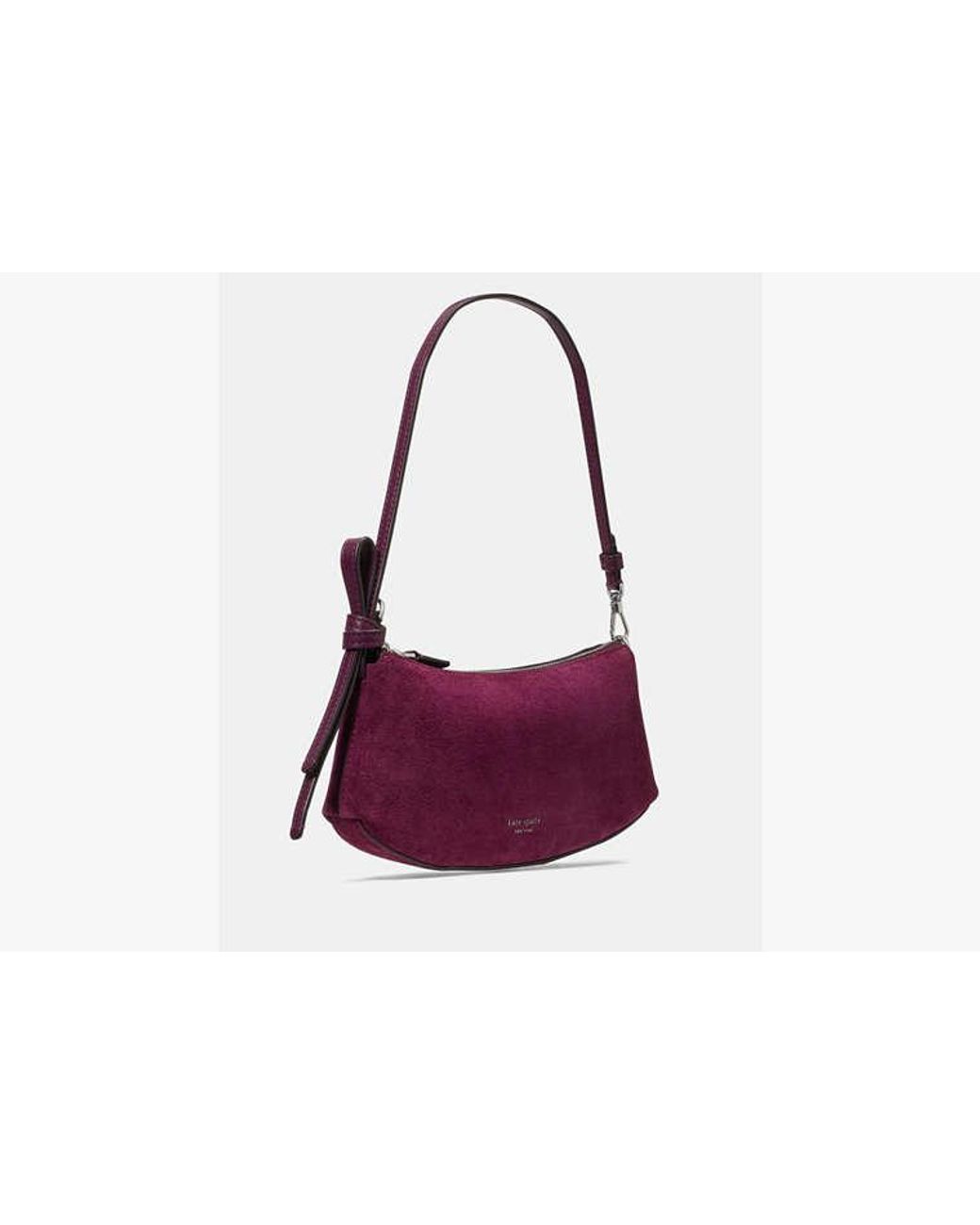 Kate Spade Purple Kate Spade Loop Suede Mini Bag