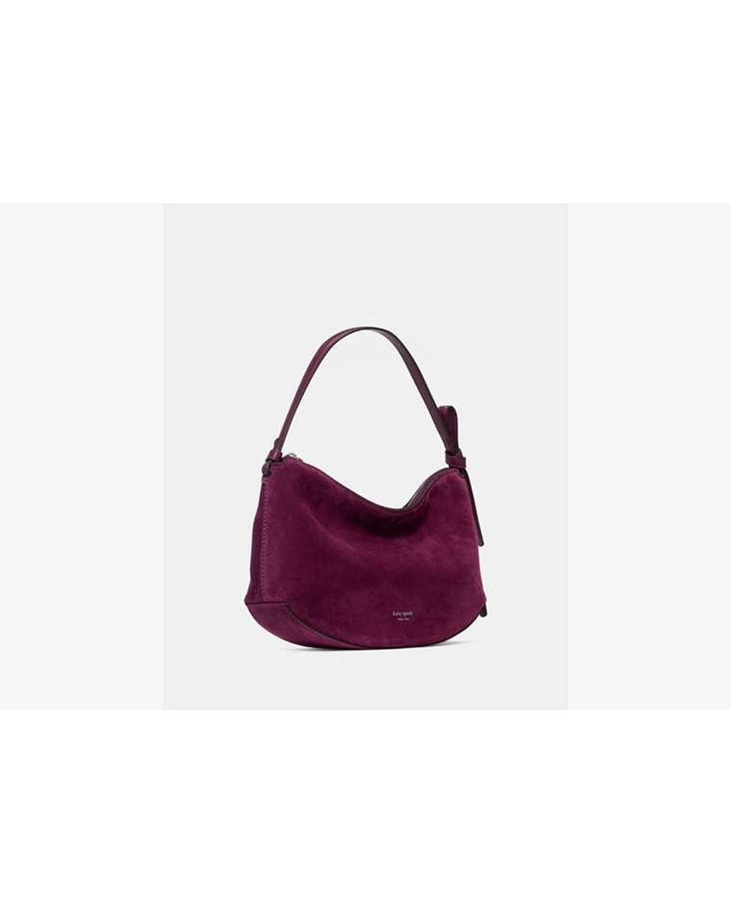 Kate Spade Purple Loop Suede Shoulder Bag