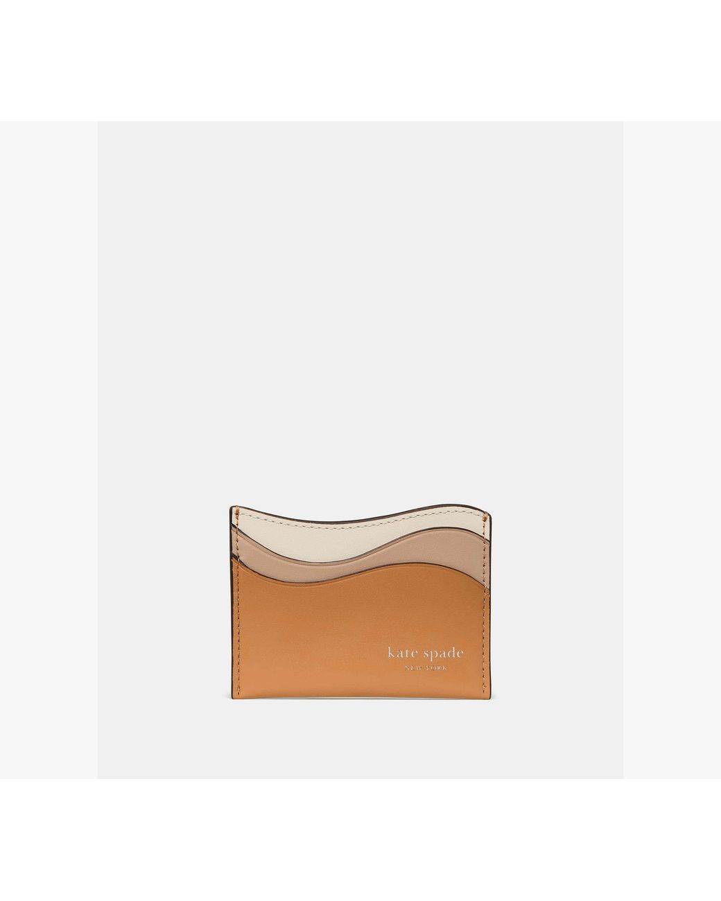 Kate Spade White Kate Spade Devin Wavy Card Holder