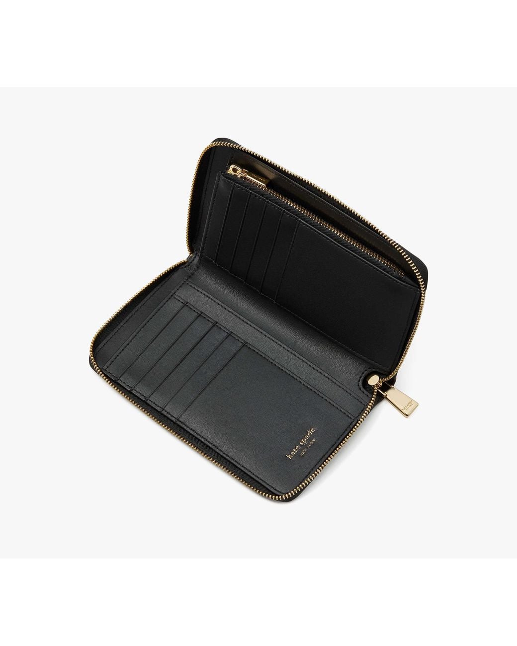 Kate Spade Black Serena Medium Zip Around Wallet