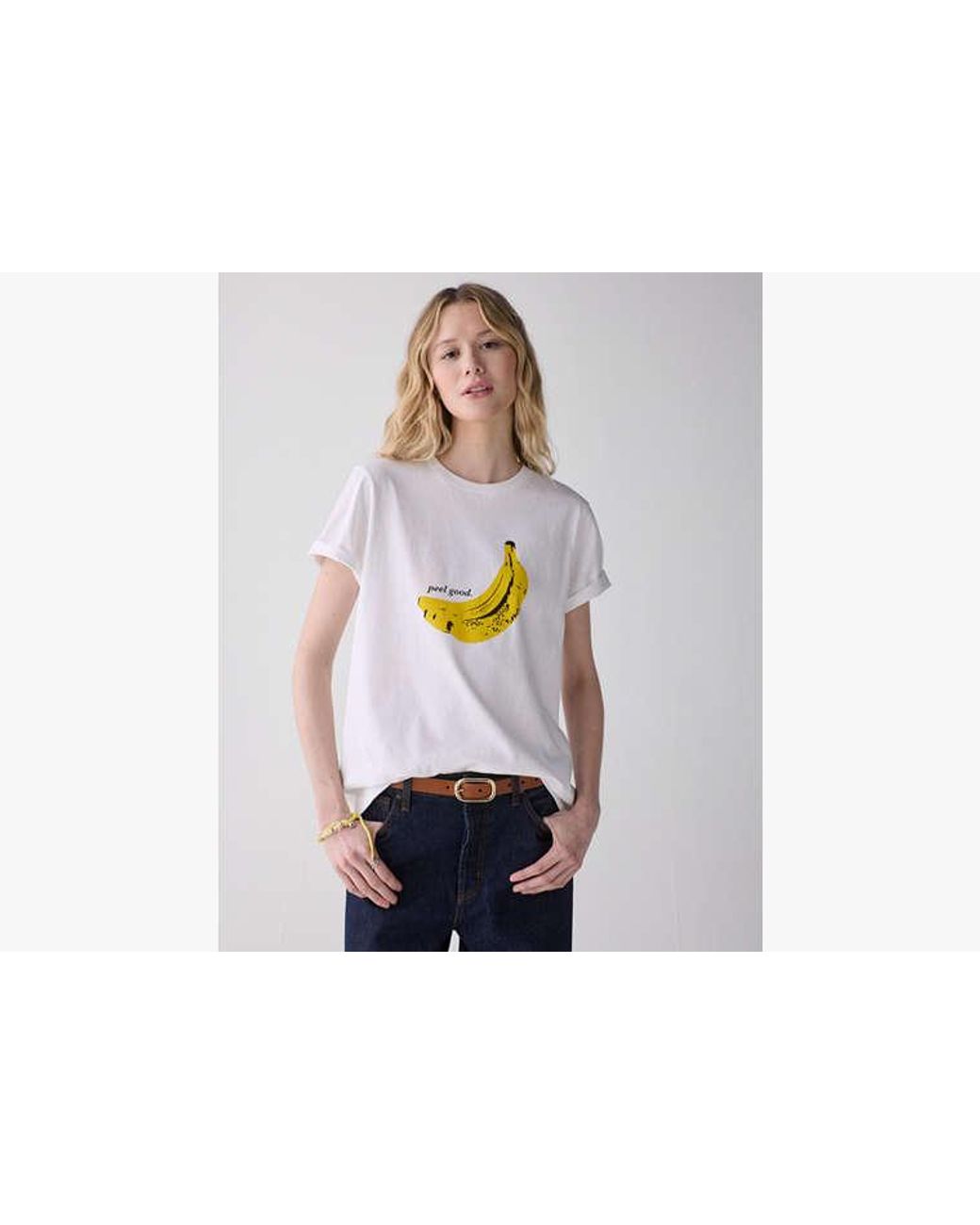 Kate Spade White Kate Spade Peel Good Banana T-Shirt