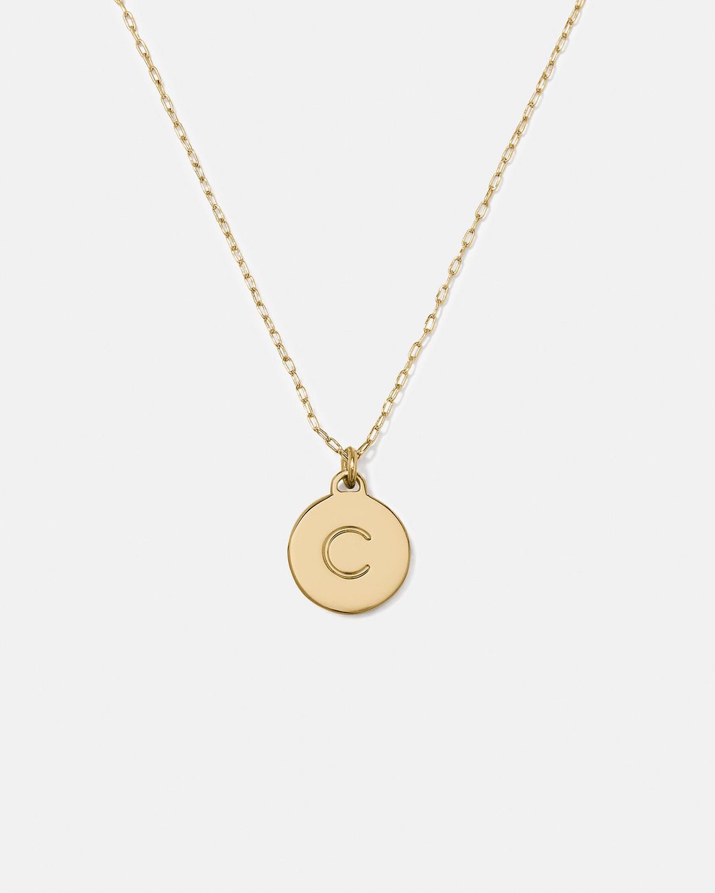 Kate Spade White Initial C Mini Pendant